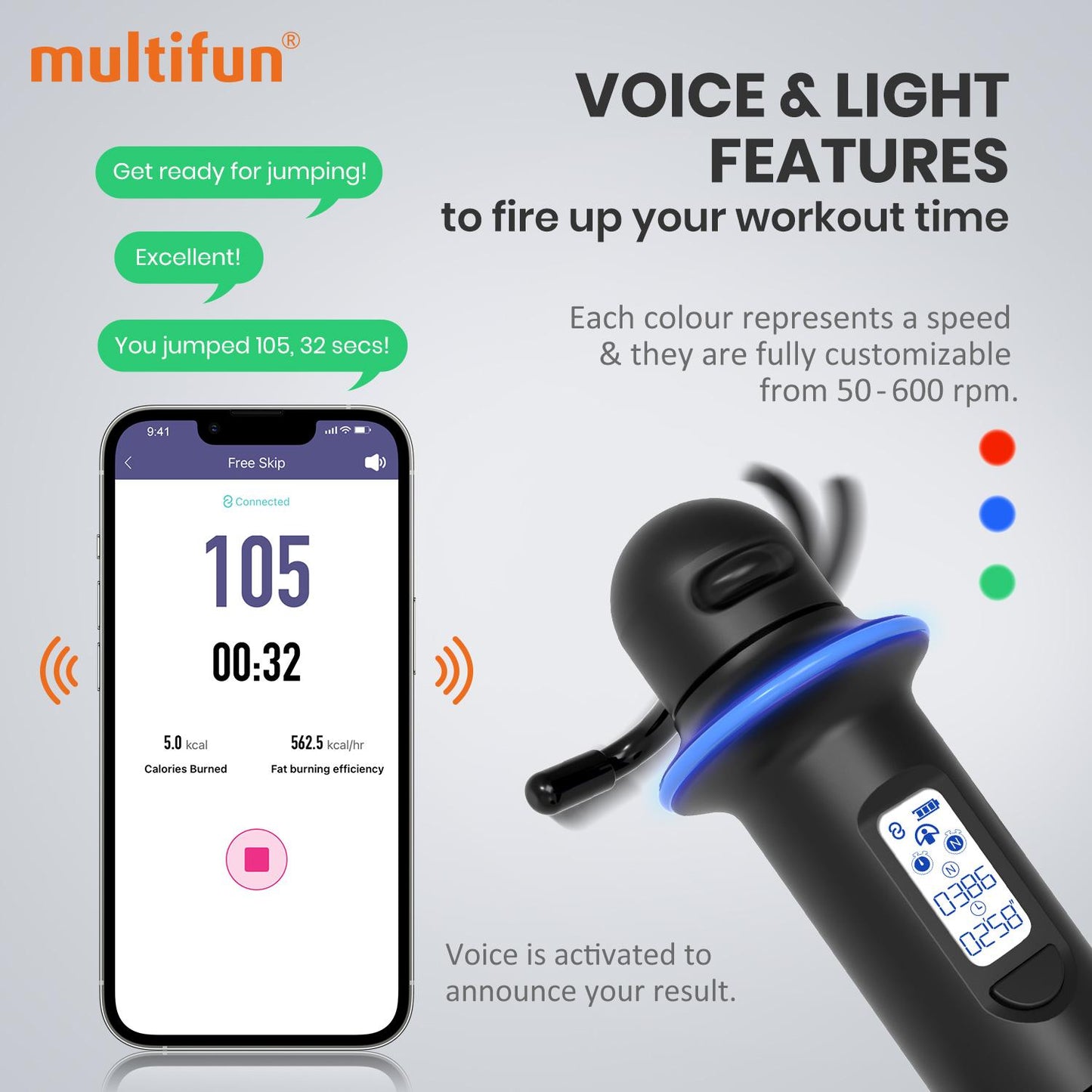 Smart Jump Rope w/ App