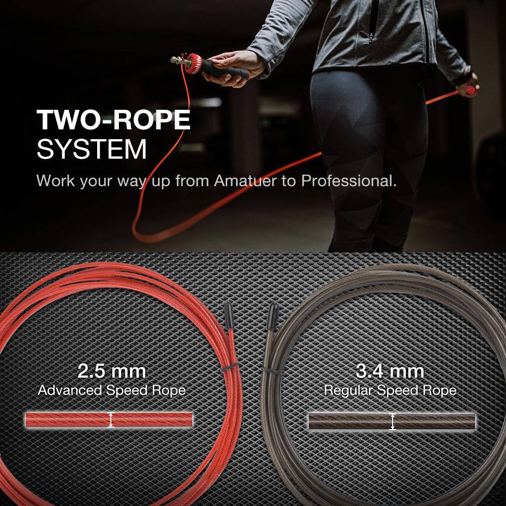 Free shipment-Weighted Speed Jump Rope (black)