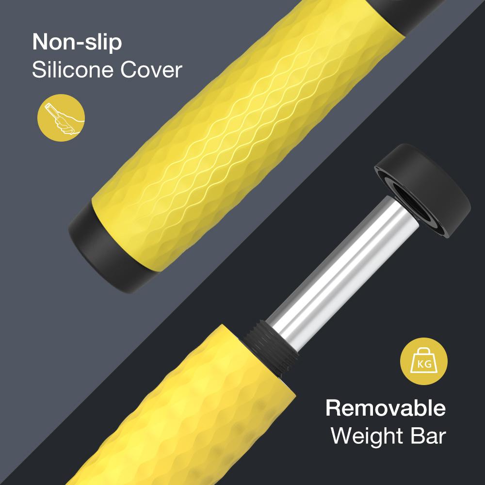 Weighted Jump Rope w/ Counter (yellow)