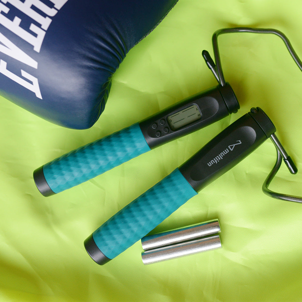 Weighted Jump Rope w/ Counter (teal)