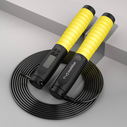 Weighted Jump Rope w/ Counter (yellow)