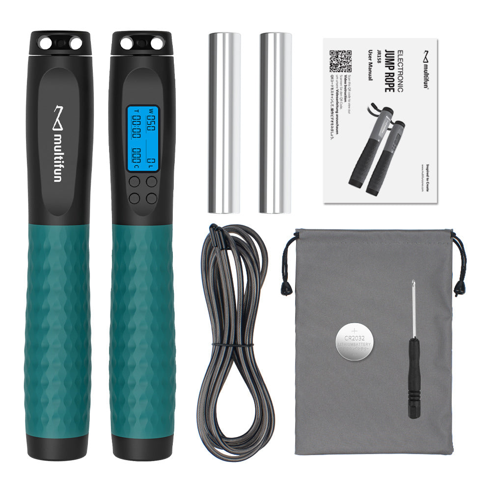 Weighted Jump Rope w/ Counter (teal)